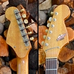 Teisco, Teisco Del Rey, EP-10, EP10, thinline, vintage guitar, 1969, 1970, sixties, seventies, made in Japan. Awesome condition