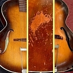 Epiphone Olympic archtop vintage guitar, 1939 - 1941. Vintage vibe, vintage vibe, vintage vibe!