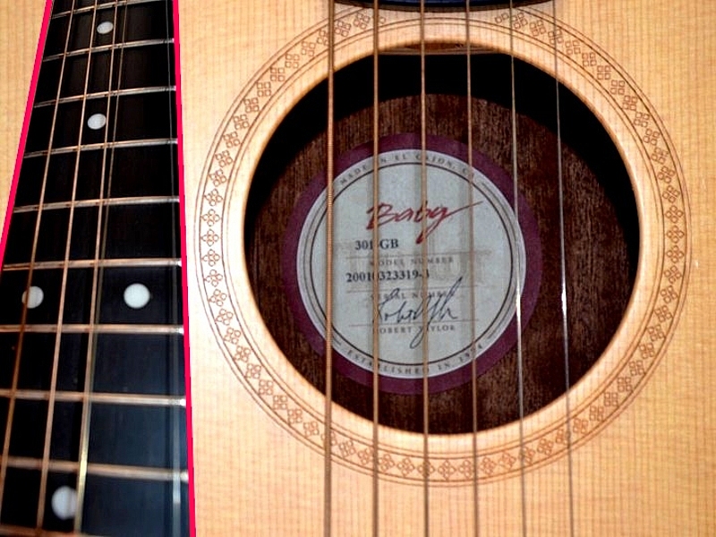 Taylor Baby acoustic. Spruce top. Built at Taylor's California plant, 2001