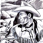 Roy Rogers 'Singing Cowboys' vintage acoustic guitar, 1950s. Comic book and film Roy
