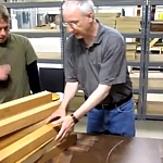 PRS, Paul Reed Smith, Limited Edition, '85 Tribute. Paul selecting the neck blanks