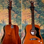 Eko Ranger VI Electro, vintage acoustic-electric guitar. ''The busker's friend''