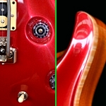 PRS limited edition Custom 24. Raging Ruby finish and Maple binding