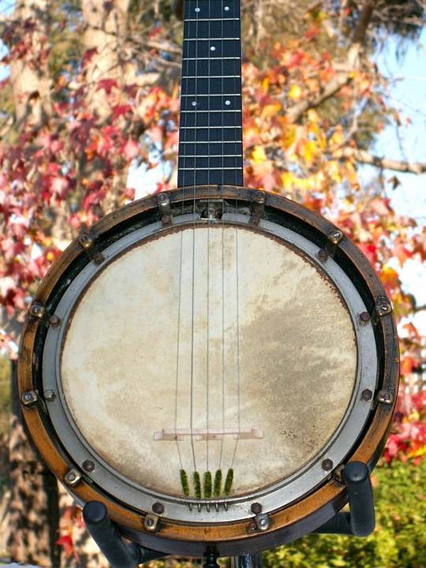Rare Barnes & Mullins 5-string banjo, made in the UK, circa 1895