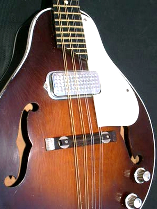 Kay electric mandolin, mid-sixties Great faux flame on the back