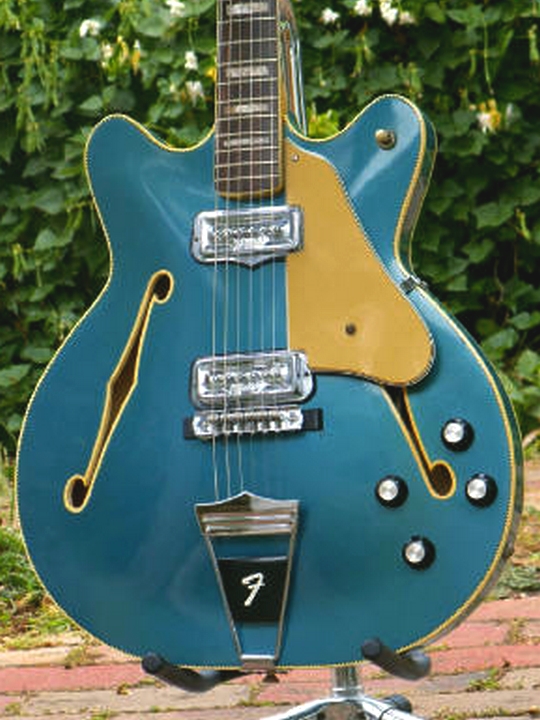 Lake Placid Blue, with matching painted headstock