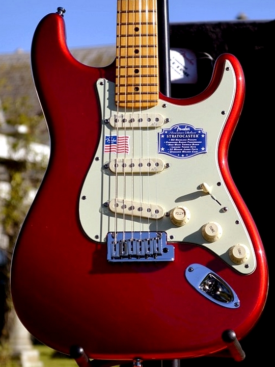 Rare SSS, (three single-coil), model - in Candy Apple Red