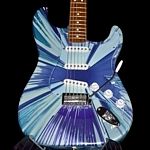 Fender Ltd Edition 'Splatter Strat' 2003. Blue, Blue, Blue, Purple