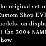 The 2004 NAMM show EVH display