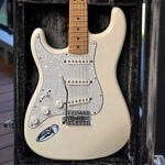 Fender Standard Stratocaster, lefty. Store display model. Vintage White