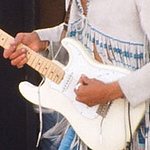 Fender Standard Stratocaster, lefty. Vintage White. Jimi Hendrix - world's #1 lefty!