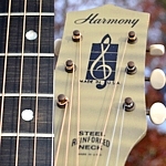 Harmony Archtone vintage archtop acoustic guitar, 1964. Dyed Maple fretboard