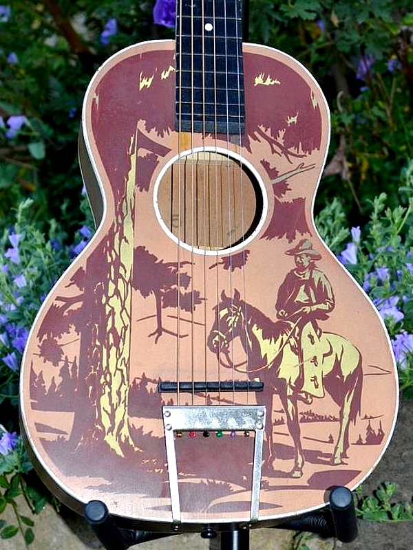 Wards 'Singing Cowboys' guitar, 1939, 'The Plainsman', Gary Cooper