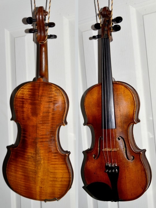 Bluegrass fiddle, owned by Slim Martin, ex- Bill Monroe and Charlie Monroe