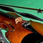 Late 1800s Bluegrass fiddle, owned by Slim Martin. Modern bridge and tuners