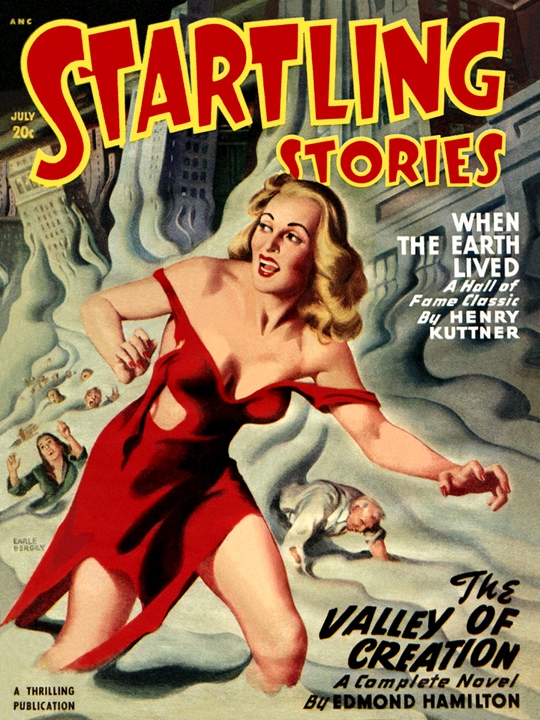 Original 1948 Startling Stories magazine cover illustration