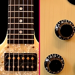 Perfect frets, gold pole-pieces, nice lacquer checking.